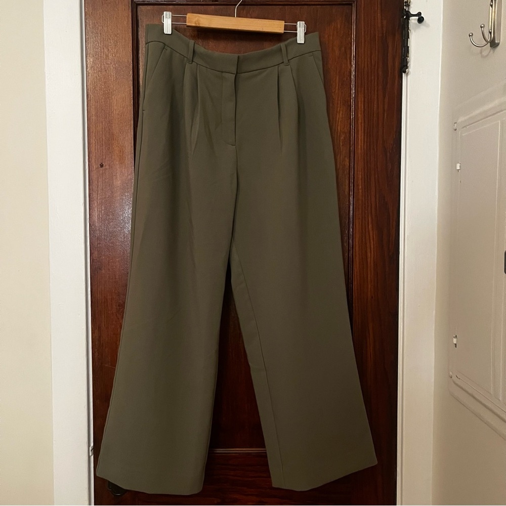 A&F Sloane Tailored Pant - Green - Size 33